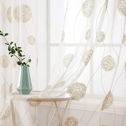 Vorhänge 2er set blumenmuster - 2er,