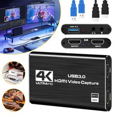 USB 3.0 Game Capture Card 4K HD Audio Videoaufnahmekarte HDMI Videoaufnahmegerät