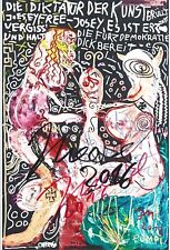 JONATHAN MEESE - UNIKAT - handsigniert, datiert, gewidmet DIE DIKTATUR DER KUNST