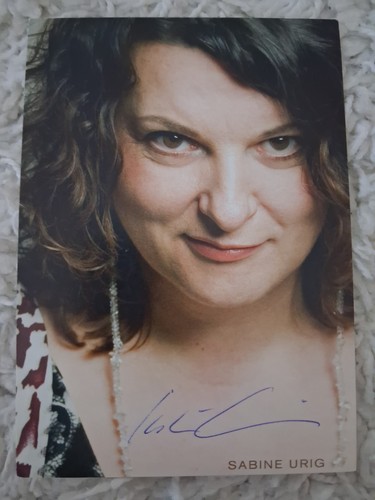 Autogrammkarte 10x15cm sabine - autogrammkarte,