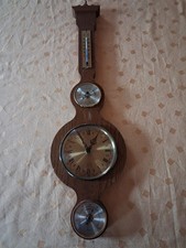 Wanduhr mit Thermometer Hygrometer und Luftdruckmesser
