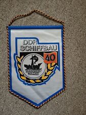 Wimpel VEB Schiffswerft Peenewerft Wolgast Schiffbau DDR GDR Wimpel 40 Jahre 