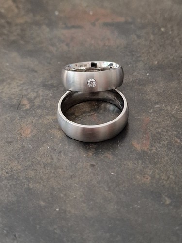 Paar ernstes design ring - paar, neu