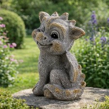 Garten Stein Drache Figur 20cm