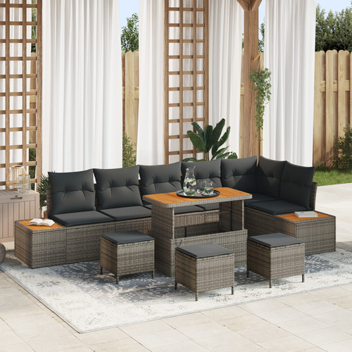 Teiliges garten sofa set mit - 9-teiliges,