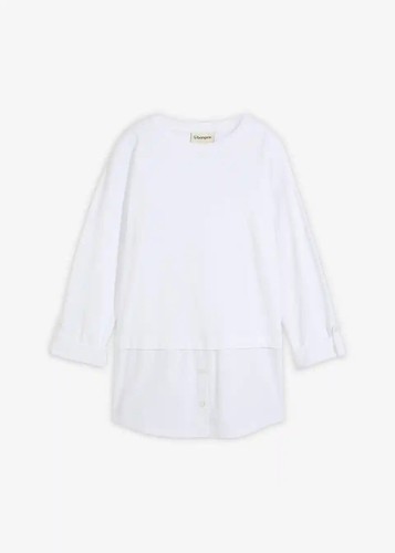 Bluse mit hemdeinsatz - mit,
