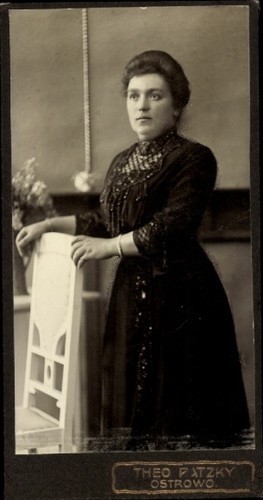 Cdv standportrait einer frau - cdv,