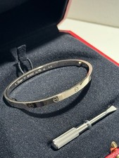 Cartier Love Bracelet 750/18K Weißgold Größe 17 – Full Set mit Box & Papieren