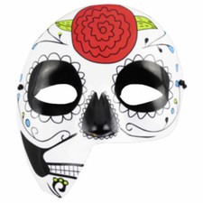 Halbmaske blume plastik sugar - blume,