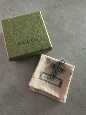 Gucci Kreuz Anhänger 925 Sterlingsilber 3x4cm