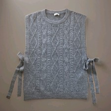 Strick Weste Damen Gr S Grau