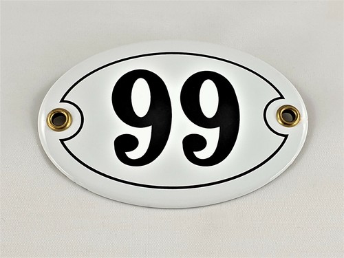 Emaille hausnummer oval - emaille,