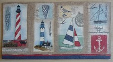 Deko HDF - Beach Strand Leuchtturm Amerika Schiff Anker Möwe Segel Meer