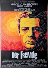 Poster Plakat - Albert Camus - Der Fremde - Luchino Visconti - Kino Cinema 1967