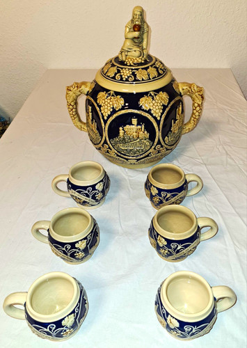Keramik bowle set - keramik, 7-tlg.