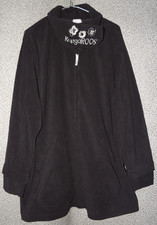 Damen Fleecejacke Schwarz Kragen Gr. 52/54 KangaRoos