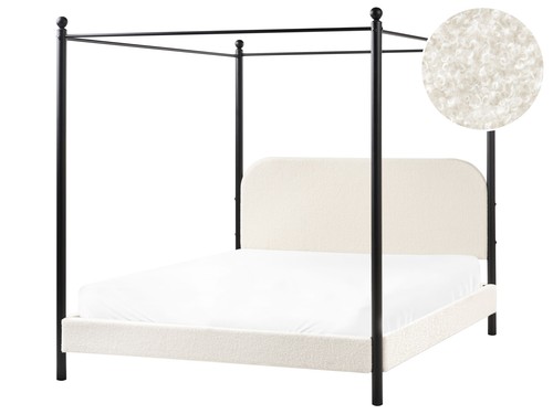Himmelbett metall bouclé - himmelbett,