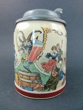 0,5l Krug von Villeroy & Boch Mettlach Dekor von Schlitt