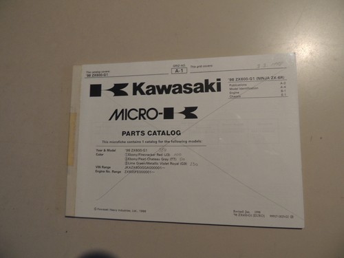 Parts catalog kawasaki 6r - parts,