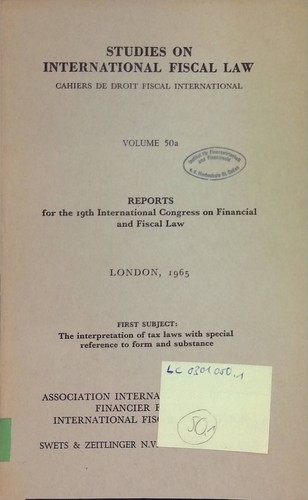 The interpretation tax - interpretation, laws