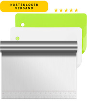 Teigkarte 3 Stück Edelstahl