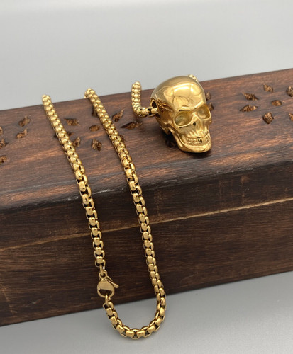 Totenkopf anhänger 316l - totenkopf,