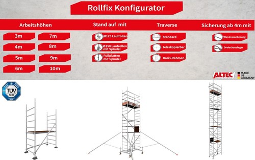 Altec rollfix vers höhen - höhen, alu