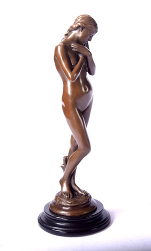 Bronzefigur statue nude frau - statue,