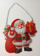 Deko Weihnachten Winter FENSTERBILD  Nikolaus Weihnachtsmann 