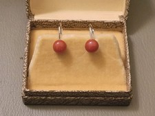 Antik Korallen- Ohrringe