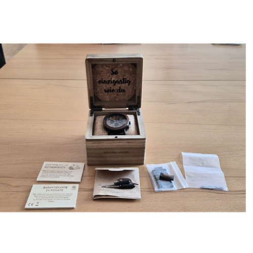 Holzkern herren chronograph - herren,