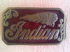 Gürtelschnalle Indian 1977 Buckle Co Chicago Chopper Motorrad Biker