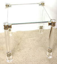 Wunderschöne Kristall Acryltisch Glastisch Klassisch Beistalltisch 50 cm Lang