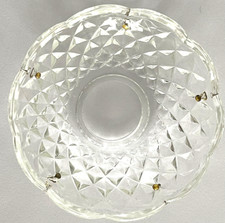 alte Kristall Glas Tropfschale