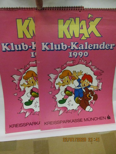 Knax klub kalender 1990 - klub,