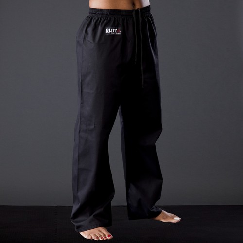 Schwarze kobudo kinderhose - schwarze,