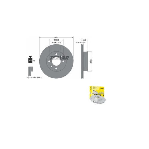Bremsscheiben kit für - 2x,