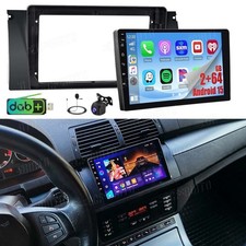 DAB+ 9" Android15 Für BMW 5er E39 X5 E53 E38 Autoradio Carplay GPS Navi WIFI 64G