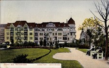 Ak Berlin Weißensee, Linden-Park, Sedan-Straße - 11454046