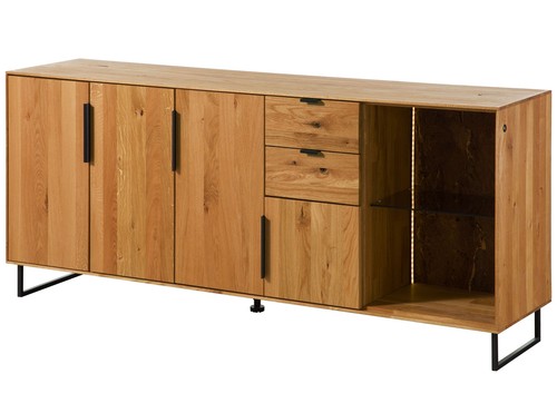 Sideboard wildeiche 180x43x79 - wildeiche,