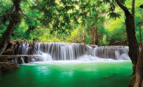 Vlies fototapete wasserfall - vlies,