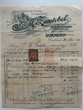 RECHNUNG F.M. ZUMTOBEL