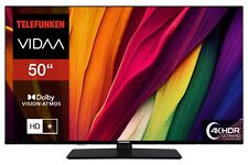 Telefunken 50 Zoll Fernseher VIDAA Smart TV 4K UHD HDR Dolby Vision Dolby Atmos