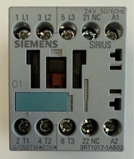 Siemens Sirius 3R Leistungsschütz / 5,5 kW / 24V 50/60Hz / 1x NC / 3RT1017-1AB02
