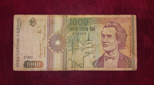 Rumänien 1000 lei banknote - rumänien,