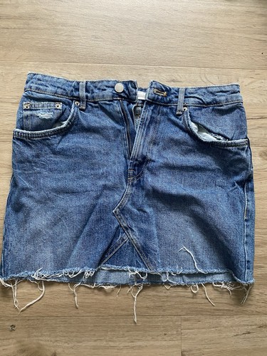 Zara damen denim - minirock, blau