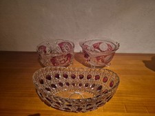 3 Bleikristallschalen