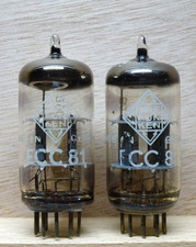 2X: TELEFUNKEN ECC81 | GUT ✅ diamond bottom Tube Röhren Valves ( 12AT7 )