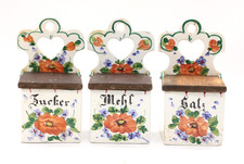 3x Antike Vorratsdosen aus