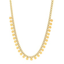 Plättchenkette gold 750 - plättchenkette,